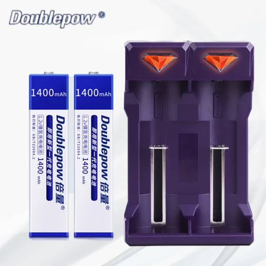 Piles rechargeables 1400mAh pour lecteur CD MD portable Walkman.