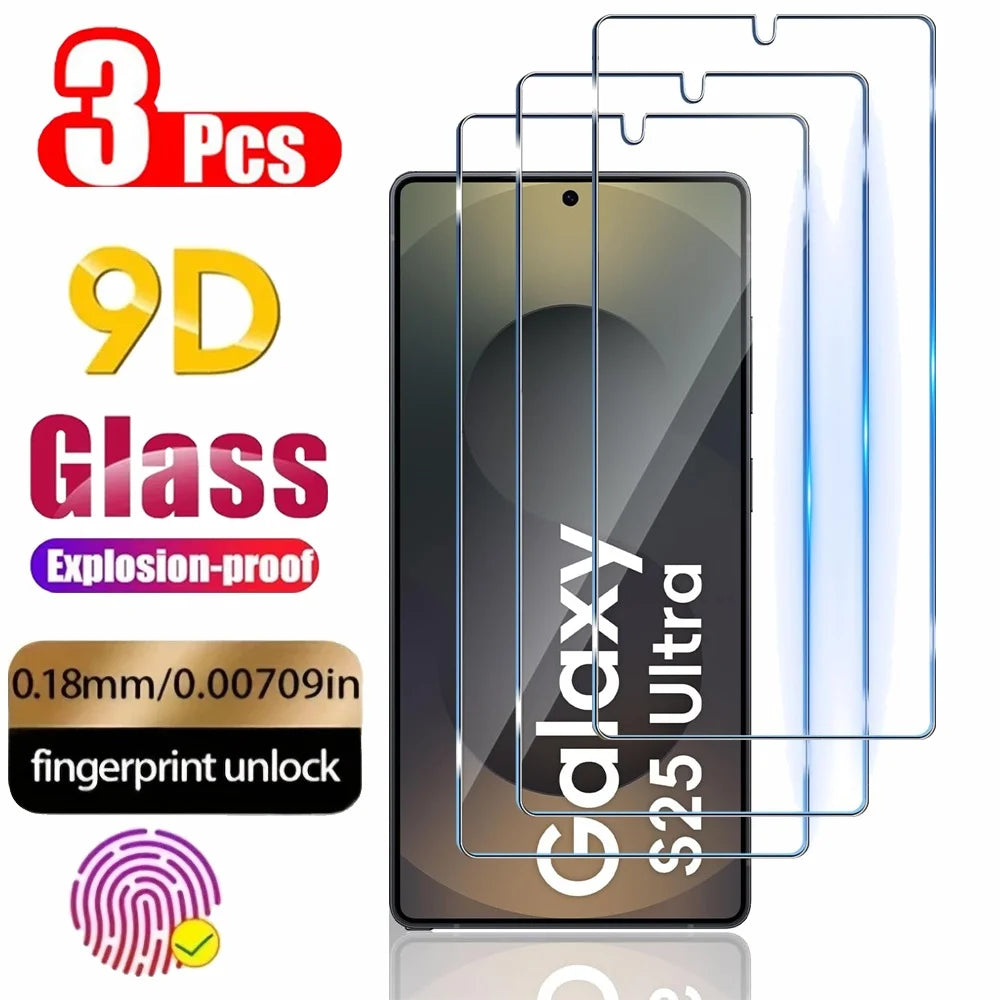 2/4PCS Cristal Templado For Samsung Galaxy A56 A55 A54 A53 Tempered Glass For Samsung A36 A26 A16 A15 A25 A35 Screen Protector Samsung S25 S24 Ultra Phone Protective Film