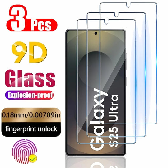 2/4PCS Cristal Templado For Samsung Galaxy A56 A55 A54 A53 Tempered Glass For Samsung A36 A26 A16 A15 A25 A35 Screen Protector Samsung S25 S24 Ultra Phone Protective Film