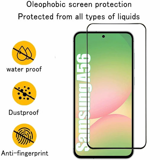 2/4PCS Cristal Templado For Samsung Galaxy A56 A55 A54 A53 Tempered Glass For Samsung A36 A26 A16 A15 A25 A35 Screen Protector Samsung S25 S24 Ultra Phone Protective Film