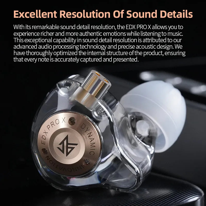 Écouteurs Dynamic Drive HiFi Deep Bass Sound Earbud Sport Musique Casque antibruit avec câble détachable.