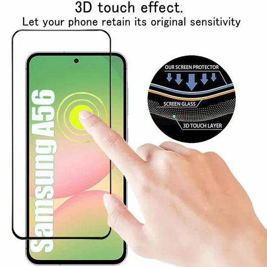 2/4PCS Cristal Templado For Samsung Galaxy A56 A55 A54 A53 Tempered Glass For Samsung A36 A26 A16 A15 A25 A35 Screen Protector Samsung S25 S24 Ultra Phone Protective Film
