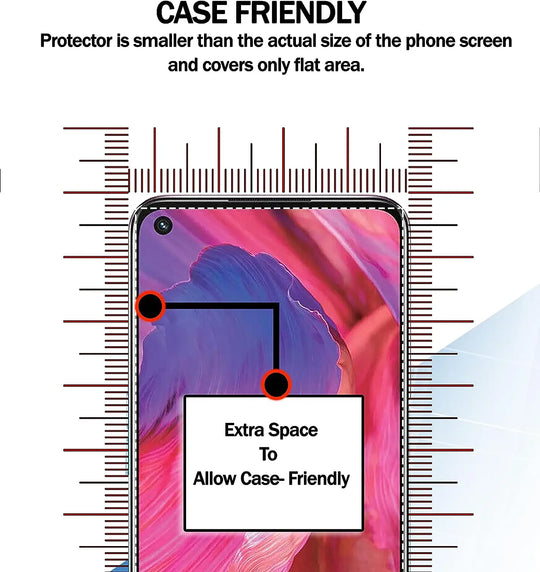 2/4Pcs Protecteur d'écran en verre pour OPPO A54 A54-5G A54S Film en verre trempé.