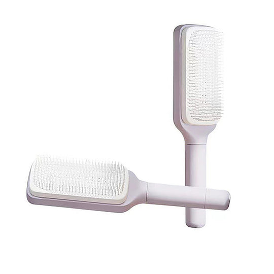 Brosse à cheveux autonettoyante pour femme, nettoyage de la perte de cheveux et soin du cuir chevelu, brosse antistatique.