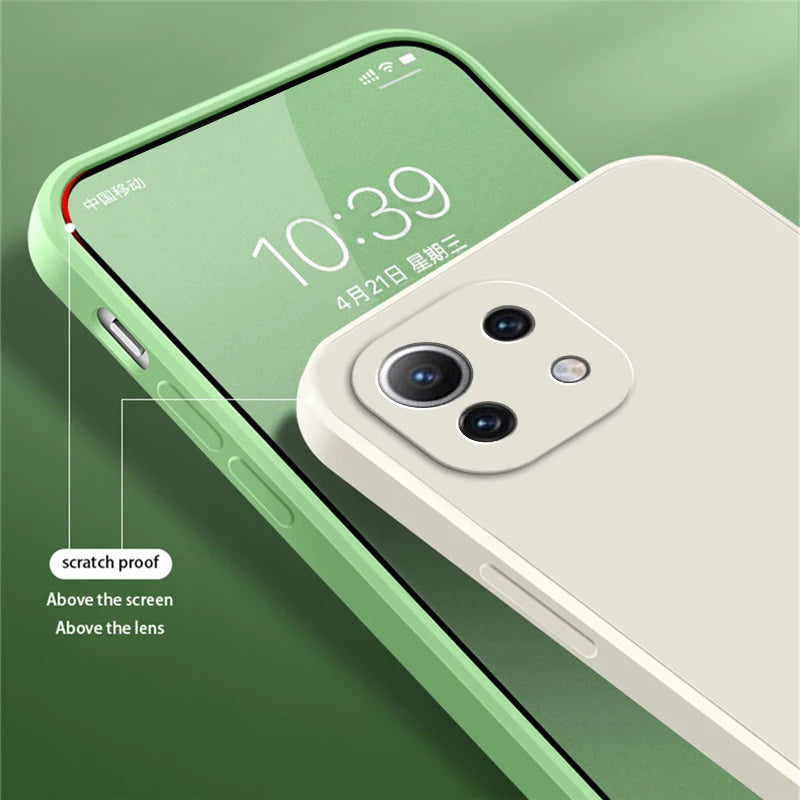 Coque en silicone liquide originale pour Xiaomi 11 toute collection. Large choix de couleurs. Protection Premium.