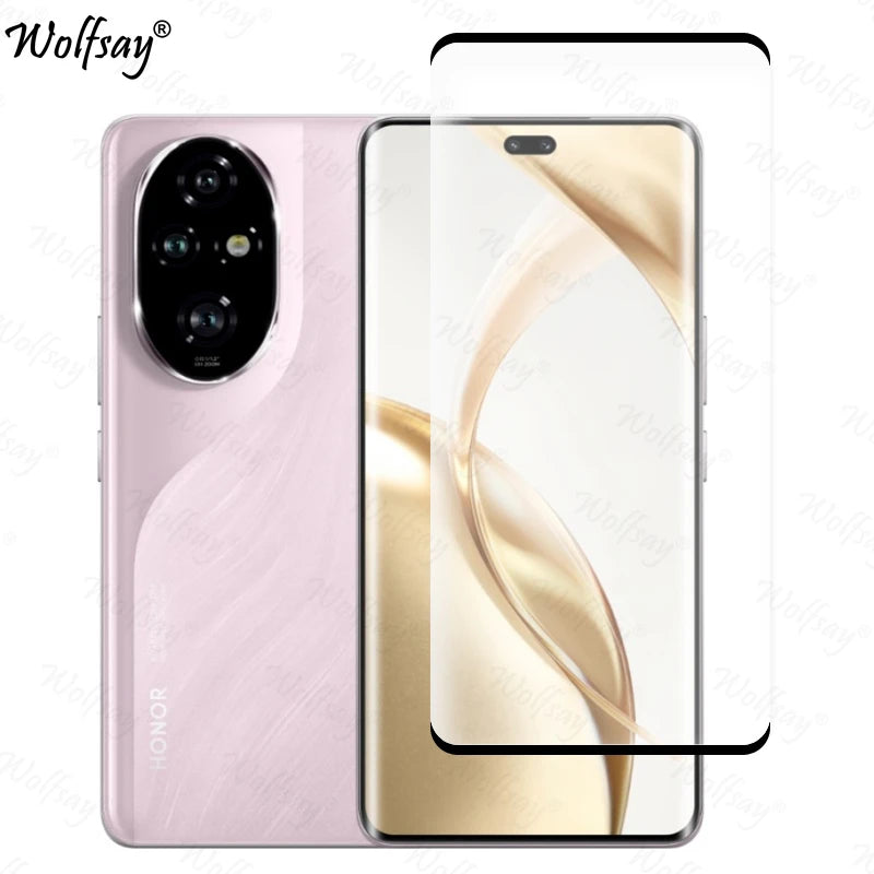 Protection d'écran en verre trempé à couverture complète pour Honor 200 Pro, Honor 200, Honor 100 Pro, verre pour appareil photo pour Honor 200 Pro.