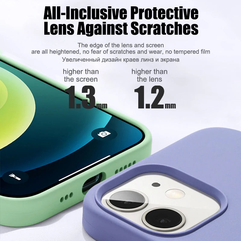 Coque de téléphone en silicone pour iPhone.