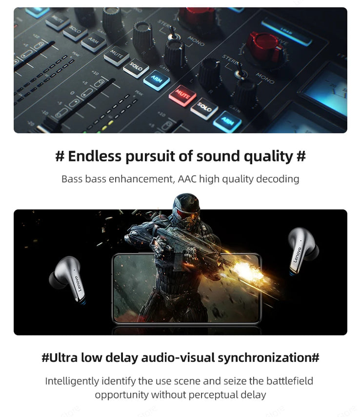 Écouteurs sans fils Lenovo LP5 TWS